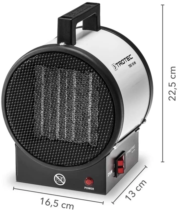 Trotec Radiateur électrique 1410000050 TDS 10 M Chauffage électrique 2 KW 5 Trotec Radiateur électrique 1410000050 TDS 10 M Chauffage électrique 2 KW – Image 5