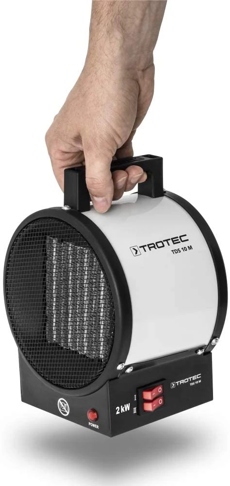 Trotec Radiateur électrique 1410000050 TDS 10 M Chauffage électrique 2 KW 1 Trotec Radiateur électrique 1410000050 TDS 10 M Chauffage électrique 2 KW