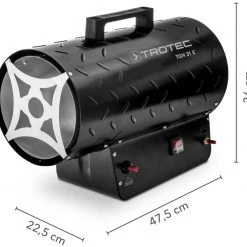 Trotec 1420000031 TGH 31 E Chauffage Au Gaz Propane 30 KW -Chauffage de chantier et de terrasse Soldes 1420000031 tgh 31 e chauffage au gaz propane 30 kw 5