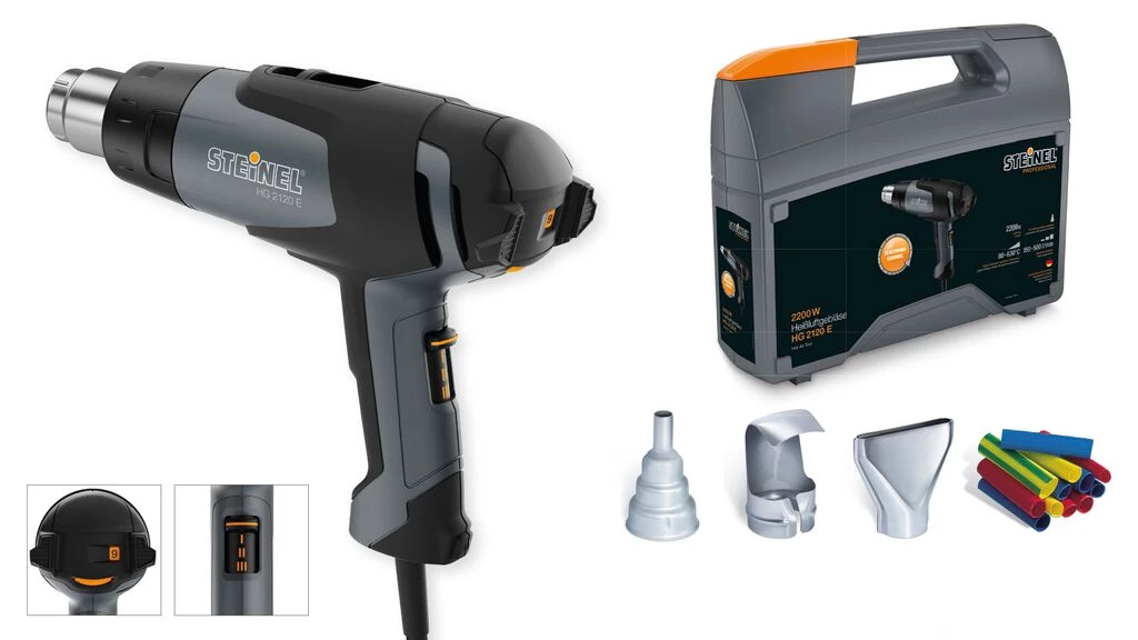 Steinel Décapeur Thermique HG2120E KF Pistolet à Air Chaud Dans Coffret 1 Steinel Décapeur Thermique HG2120E KF Pistolet à Air Chaud Dans Coffret